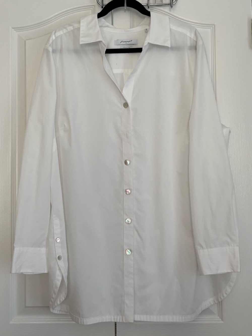 FOXCROFT Womens White Blouse, long
Sleeve, size 20W